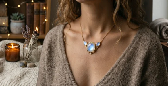 collier pierre lune